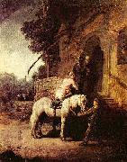 Rembrandt van rijn The Good Samaritan. oil on canvas